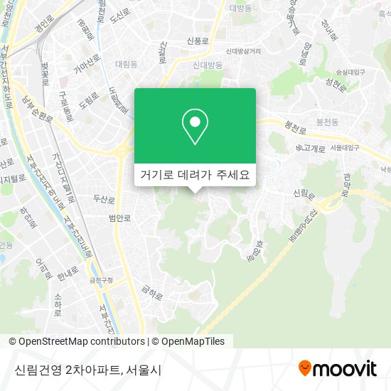 신림건영 2차아파트 지도