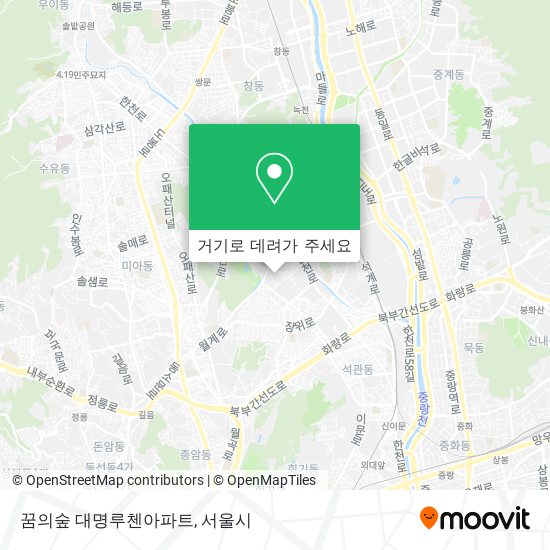 꿈의숲 대명루첸아파트 지도