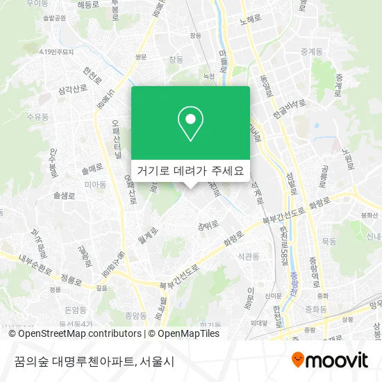 꿈의숲 대명루첸아파트 지도