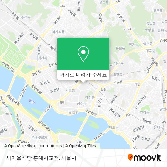 새마을식당 홍대서교점 지도