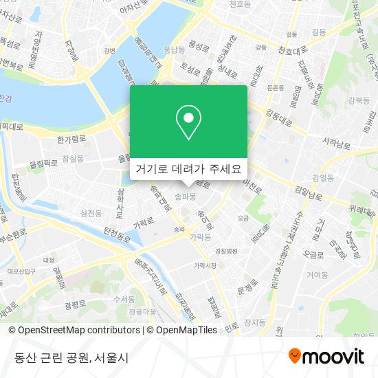 동산 근린 공원 지도