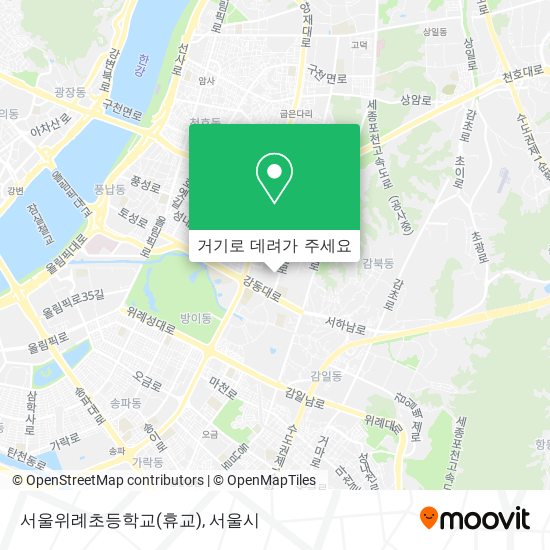 서울위례초등학교(휴교) 지도