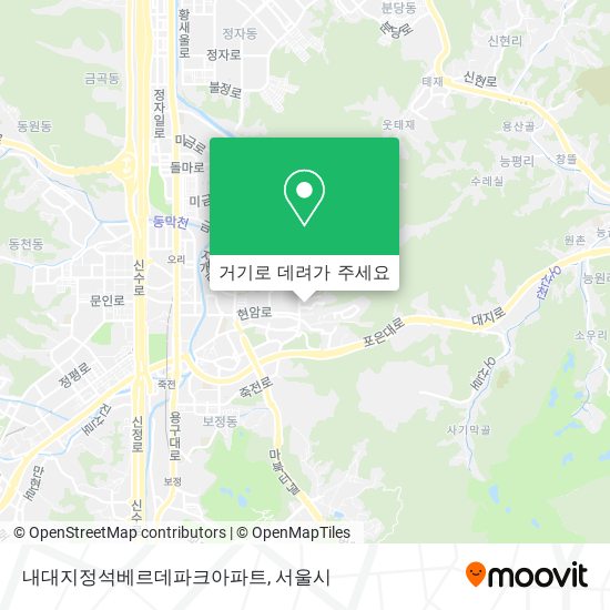 내대지정석베르데파크아파트 지도