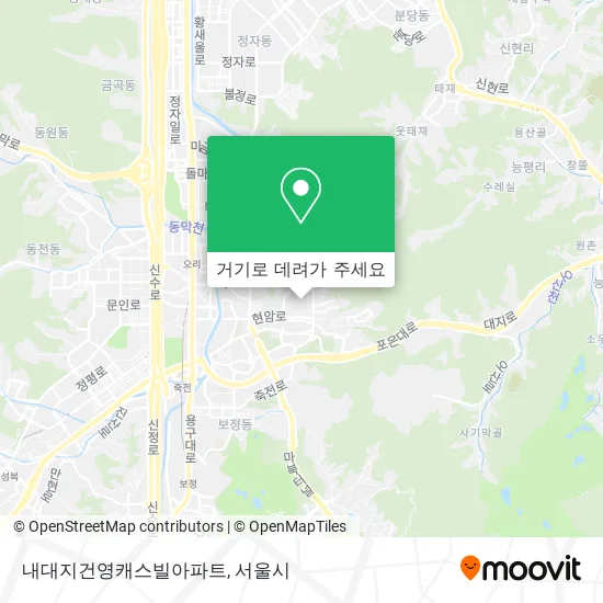 내대지건영캐스빌아파트 지도