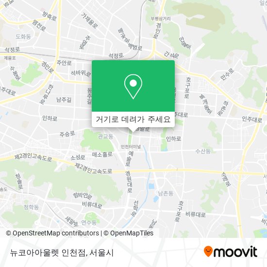 뉴코아아울렛 인천점 지도