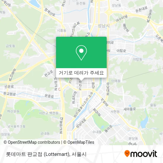 롯데마트 판교점 (Lottemart) 지도
