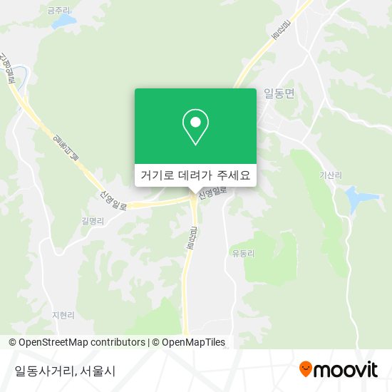 일동사거리 지도