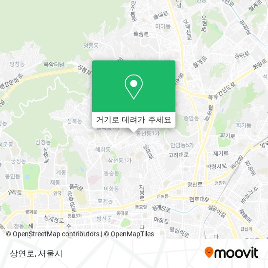 상연로 지도