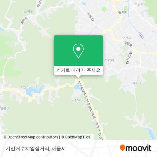 기산저수지앞삼거리 지도
