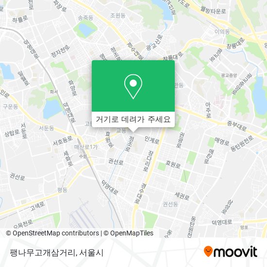 팽나무고개삼거리 지도