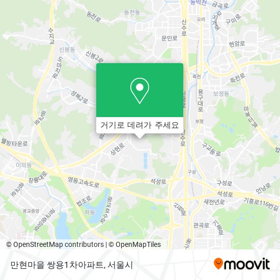 만현마을 쌍용1차아파트 지도