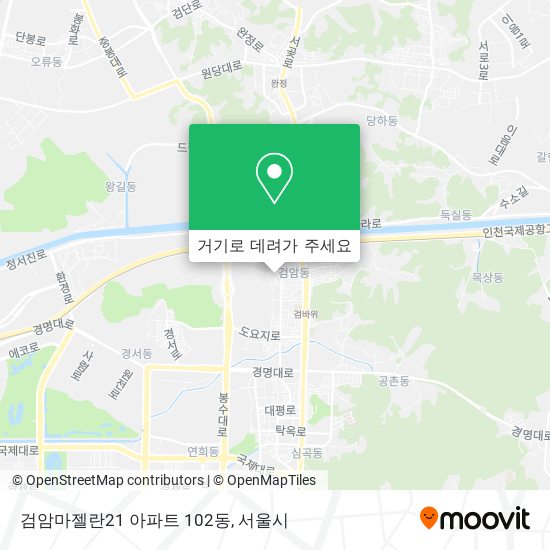 검암마젤란21 아파트 102동 지도