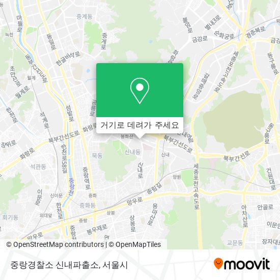 중랑경찰소 신내파출소 지도