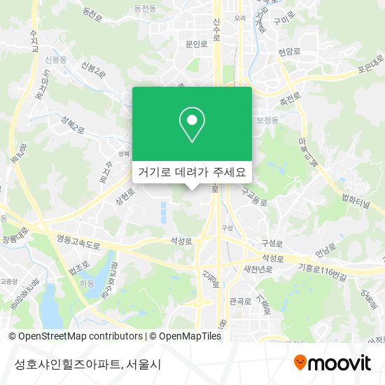 성호샤인힐즈아파트 지도