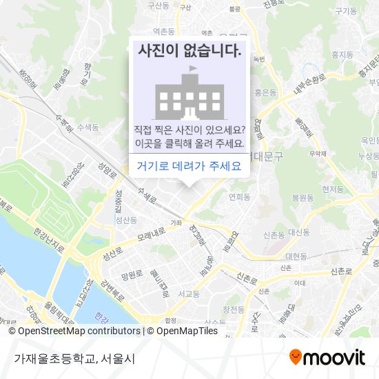 가재울초등학교 지도