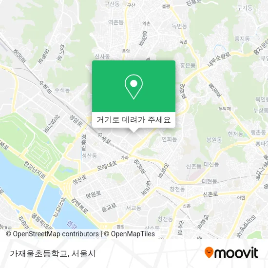 가재울초등학교 지도