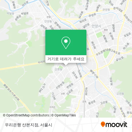 우리은행 산본지점 지도