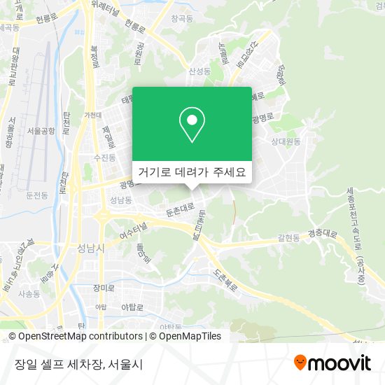 장일 셀프 세차장 지도