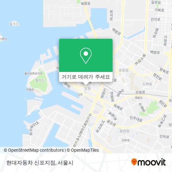 현대자동차 신포지점 지도
