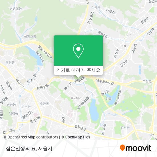 심온선생의 묘 지도