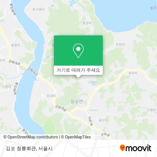 김포 청룡회관 지도