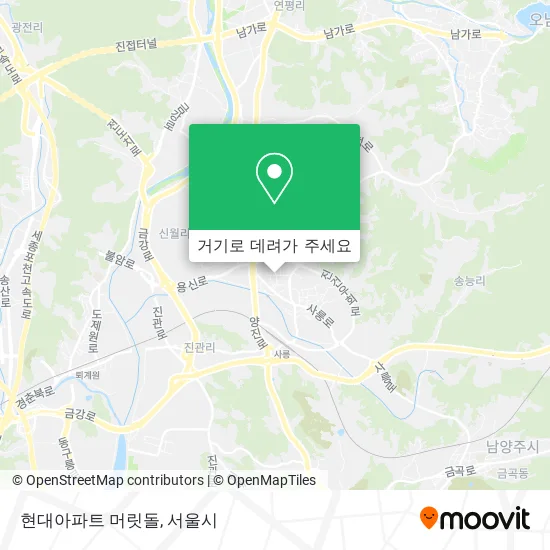 현대아파트 머릿돌 지도