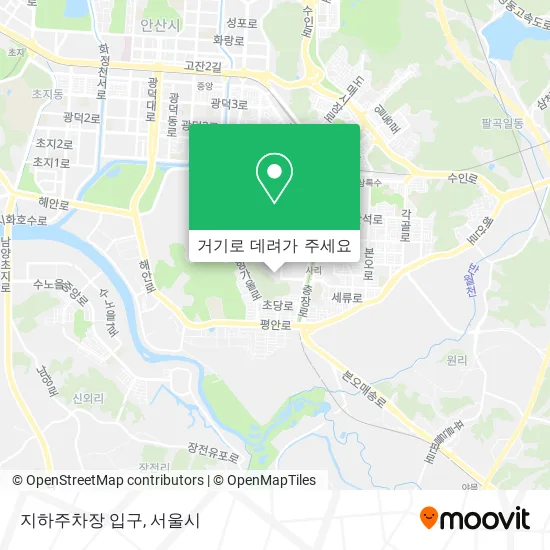 지하주차장 입구 지도