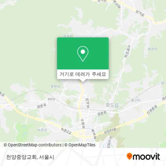 천양중앙교회 지도