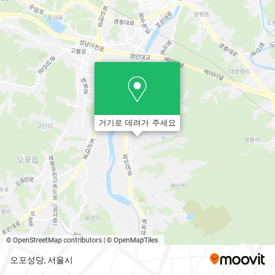 오포성당 지도
