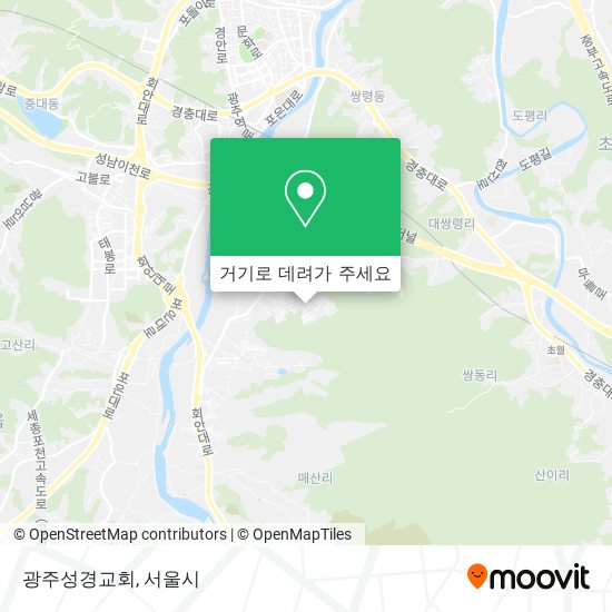 광주성경교회 지도