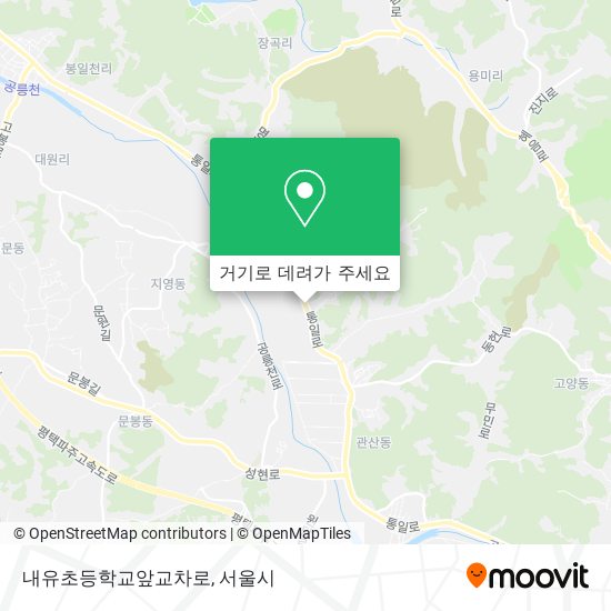 내유초등학교앞교차로 지도