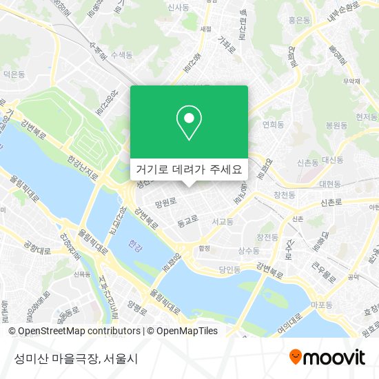 성미산 마을극장 지도