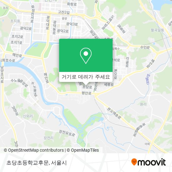 초당초등학교후문 지도