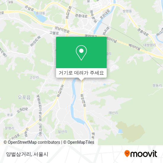 양벌삼거리 지도