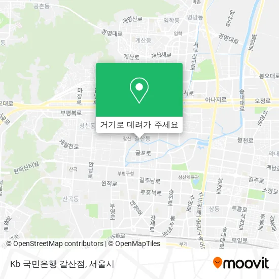Kb 국민은행 갈산점 지도