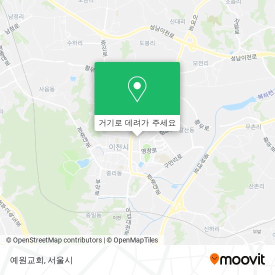 예원교회 지도