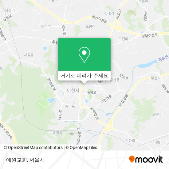 예원교회 지도