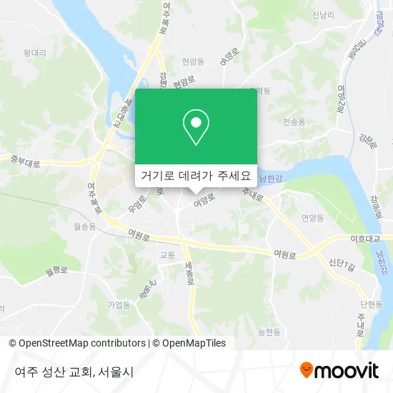 여주 성산 교회 지도