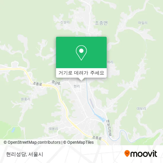 현리성당 지도