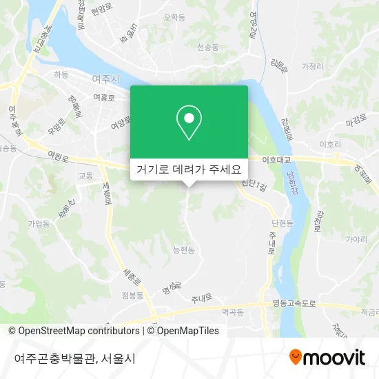 여주곤충박물관 지도