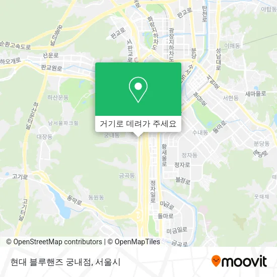 현대 블루핸즈 궁내점 지도