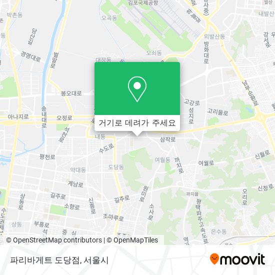 파리바게트 도당점 지도