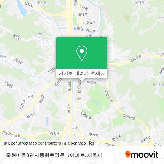 죽현마을3단지동원로얄듀크아파트 지도