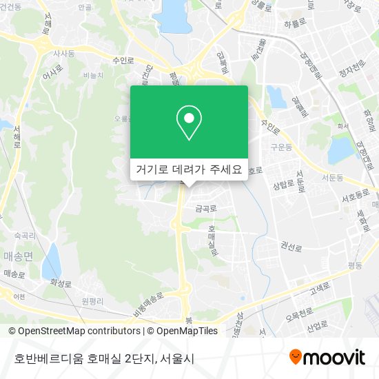 호반베르디움 호매실 2단지 지도