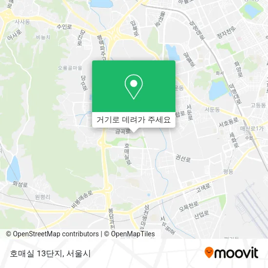 호매실 13단지 지도