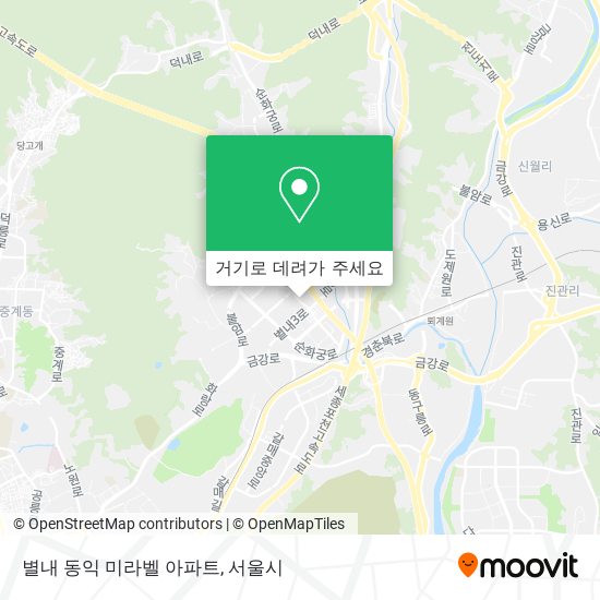 별내 동익 미라벨 아파트 지도