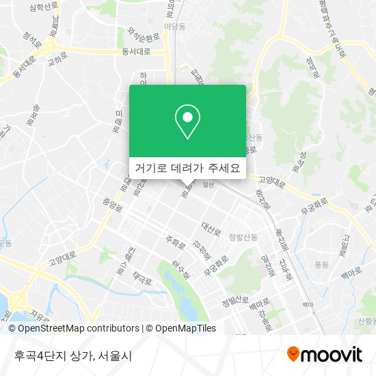 후곡4단지 상가 지도