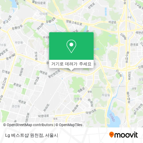 Lg 베스트샵 원천점 지도