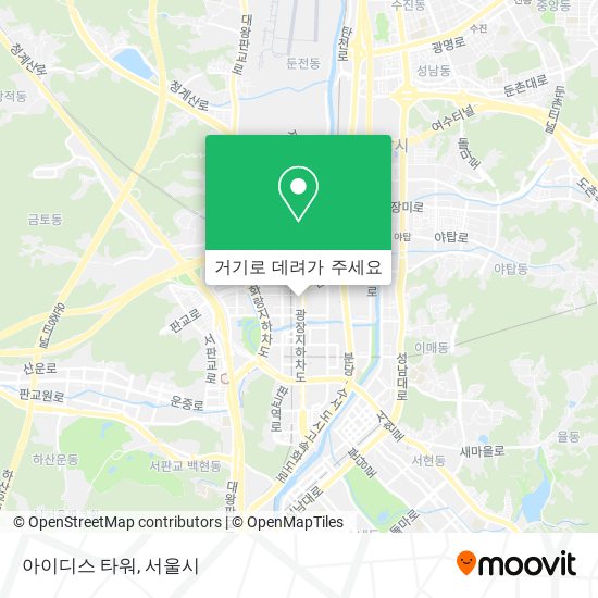 아이디스 타워 지도