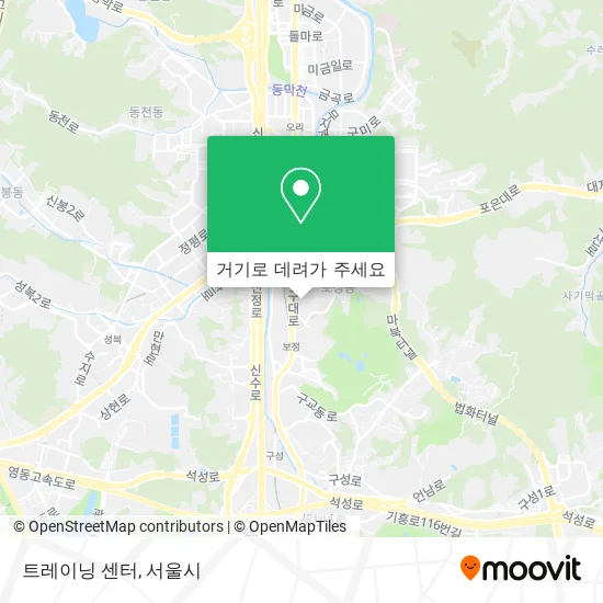 트레이닝 센터 지도
